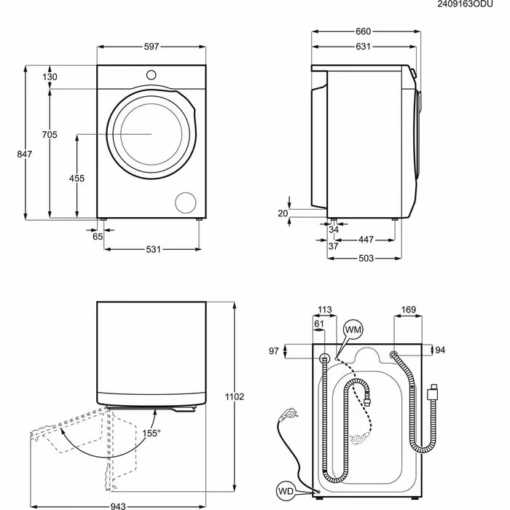 Electrolux mašina za pranje veša EW8W4402QE - Image 7