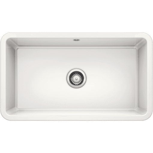 BLANCO VILLAE Farmhouse Single kristalno bela sudopera