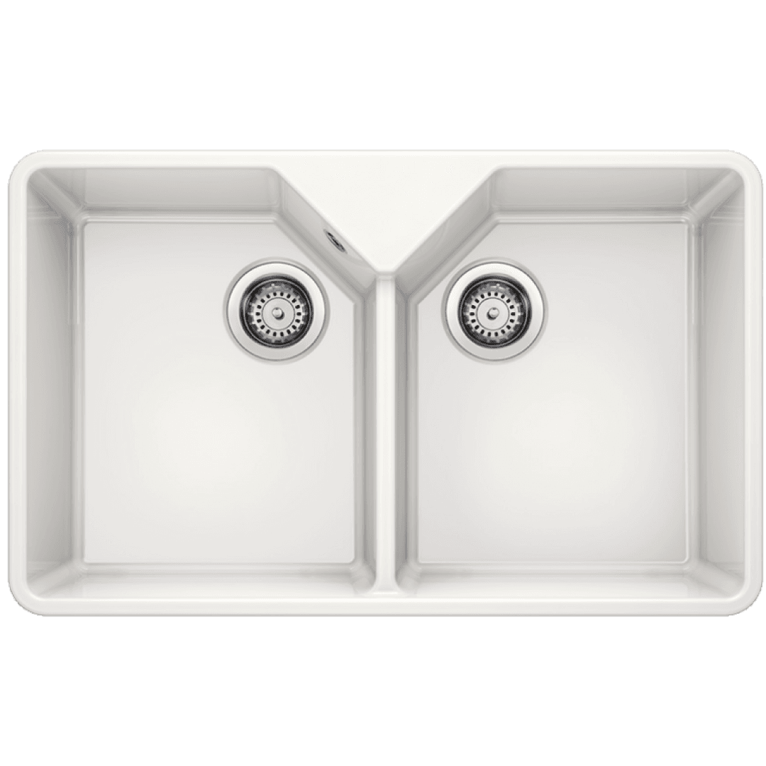 BLANCO VILLAE Farmhouse Double kristalno bela sudopera