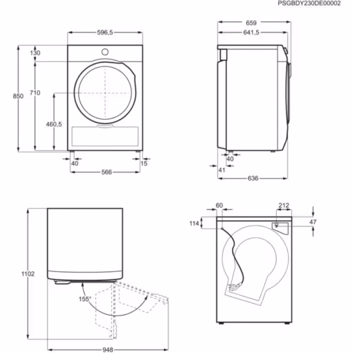 Electrolux mašina za sušenje veša EW9D787KCE - Image 3