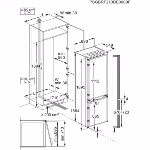 Electrolux ugradni kombinovani frižider KNP7TE75S - Image 14