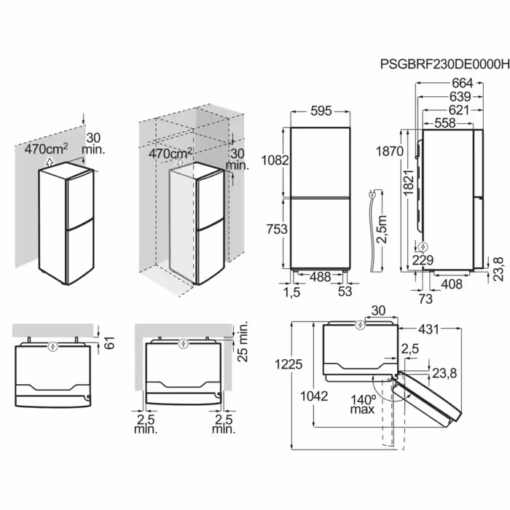 Electrolux frižider LNC8MC32B - Image 4