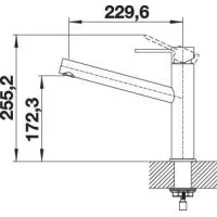 BLANCO AMBIS INOX massive slavina - Slika 7