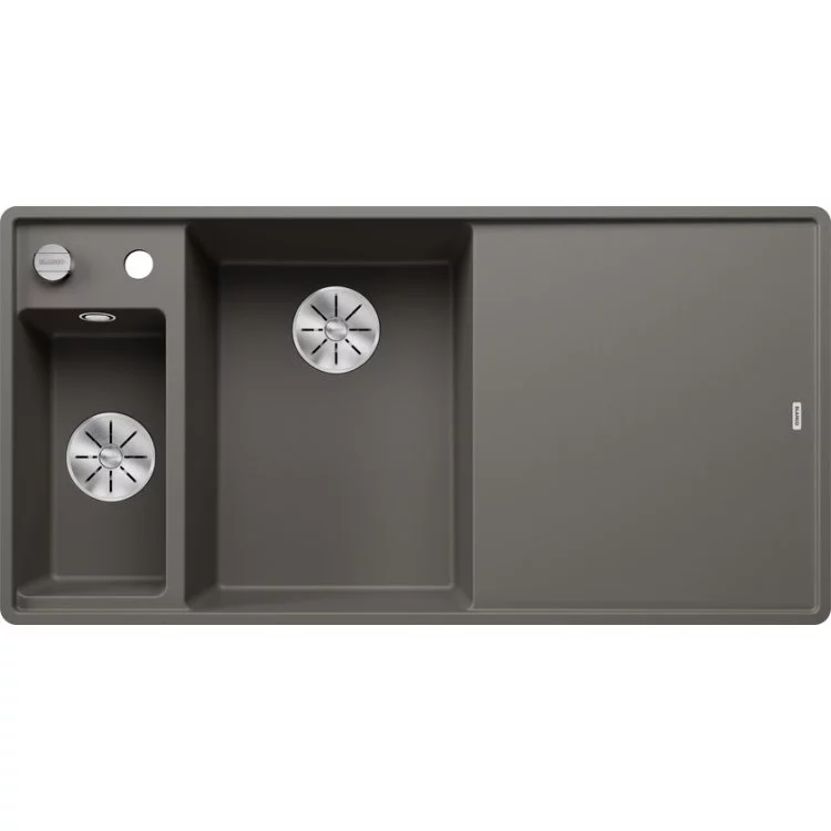 BLANCO AXIA III 6 S-F vulkan siva sa p.č + pribor, desna