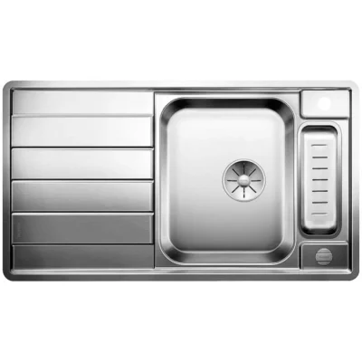 BLANCO AXIS III 5S-IF INOX sudopera sa podizačem čepa + pribor