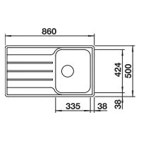 BLANCO LEMIS 45 S-IF INOX sudopera - Slika 3
