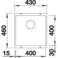 BLANCO SUBLINE 400-U crna - Slika 3