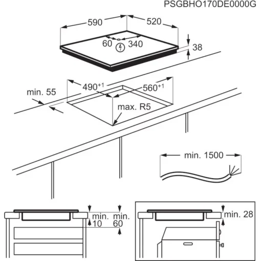 Electrolux ugradna ploča EHF6240IOK - Image 6
