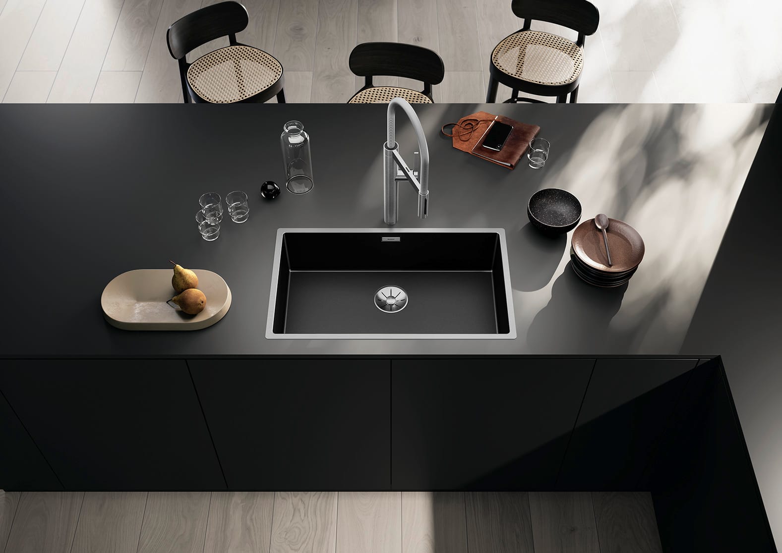 BLANCO CLARON 700-IF Dark Steel sudopera - Slika 2