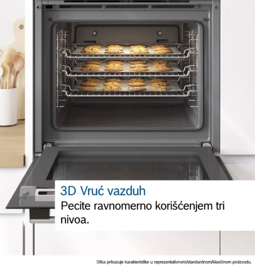 BOSCH Ugradni Set 1: Rerna HBF114ES0 + Indukciona ploča PUG611AA5D - Image 7