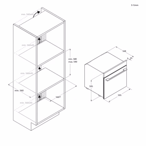 Haier ugradna rerna ID Series 2 H6 ID25G3HTB - Image 11