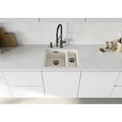 BLANCO dvodelni dodatak sifonu saten dark steel