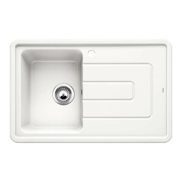BLANCO TOLON 45 S keramika kristalno bela, leva