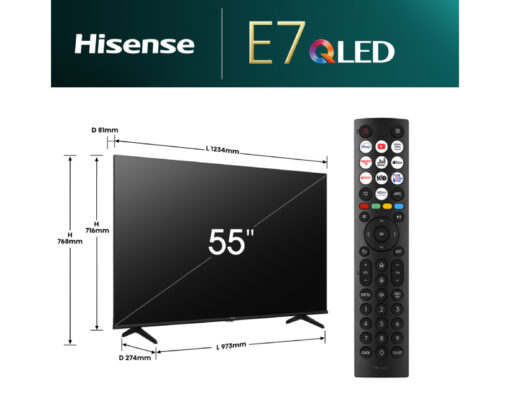 HISENSE 55 inča 55E7NQ QLED 4K UHD Smart TV - Slika 5