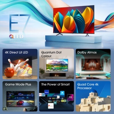 Alternative view of HISENSE 75 inča 75E7NQ QLED 4K UHD Smart TV
