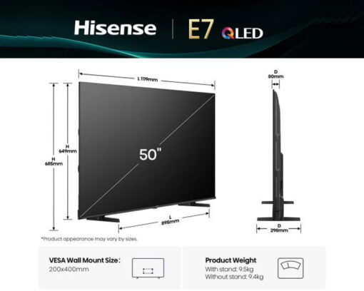 HISENSE 50 inča 50E7Q QLED 4K UHD Smart TV - Slika 6