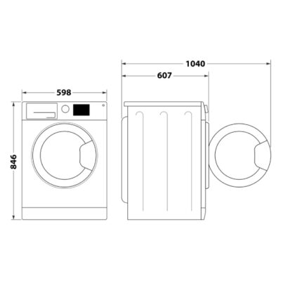 Alternative view of WHIRLPOOL WP C8 WBS EE mašina za sušenje veša - toplotna pumpa