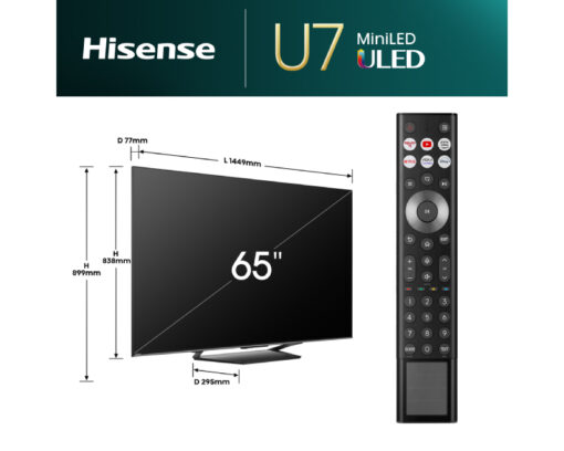 HISENSE 65 inča 65U7NQ ULED Mini-LED Smart UHD TV outlet - Slika 6