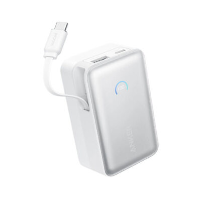 ANKER Nano 10000mAh, 45W, sa ugrađenim USB-C kablom na izvlačenje, Power Bank beli - Slika 6