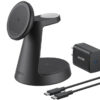 ANKER MagGo Bežični Dock Stand 3u1, sa kablovima i zidnim punjačem, crni
