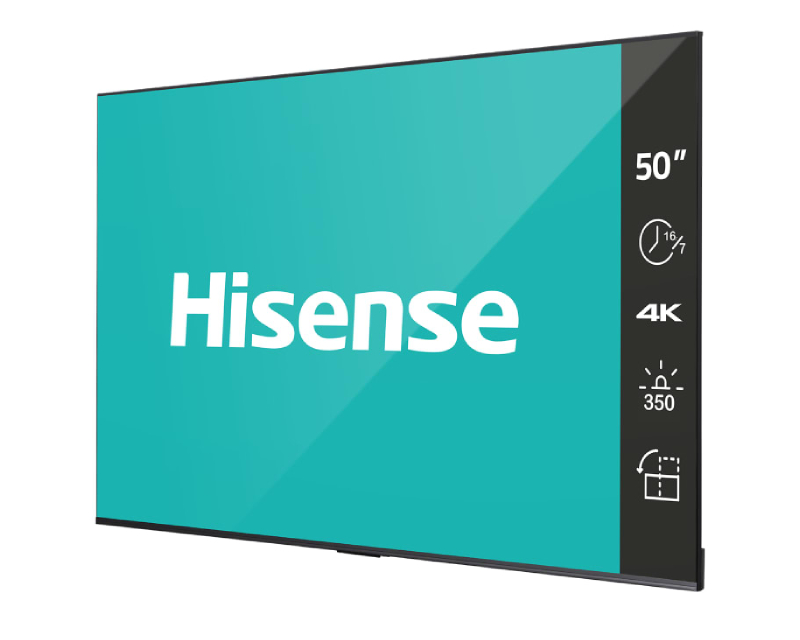 HISENSE 50 inča 50DP30FE 4K UHD 350 nita Digital Signage Display - 16/7 Operation