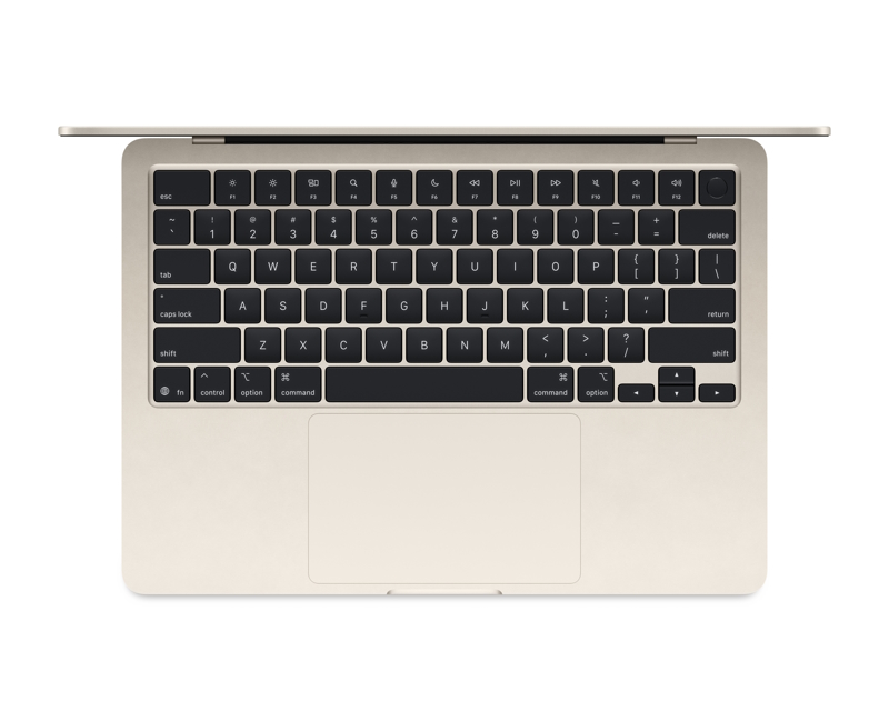 APPLE MacBook Air 13.6 inch M4 10-core CPU 8-core GPU 16GB 256GB SSD Starlight (MW0Y3) - Slika 8