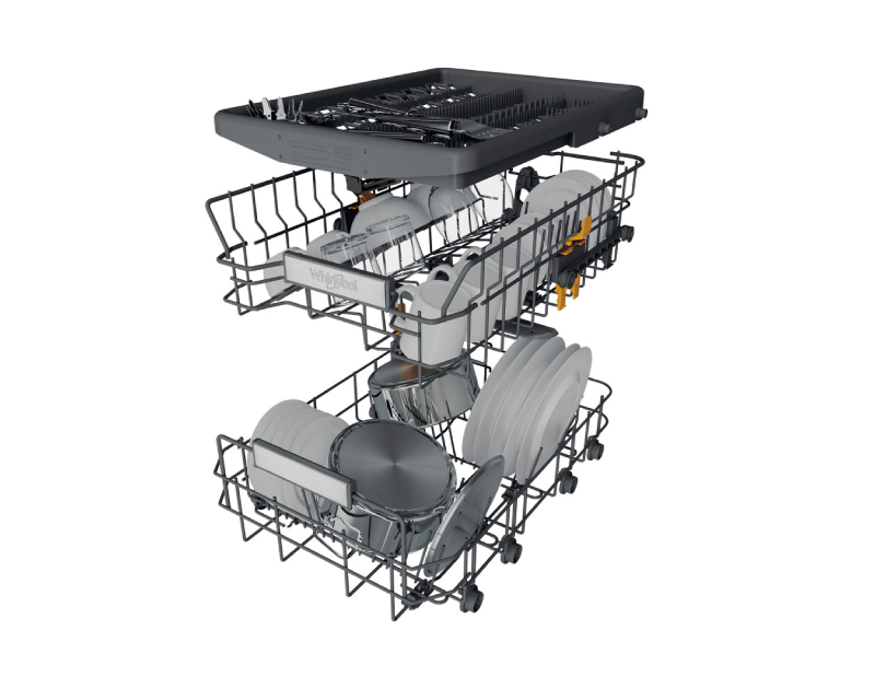 WHIRLPOOL WH6FB10BS7A0X mašina za pranje sudova - 45cm - Slika 8