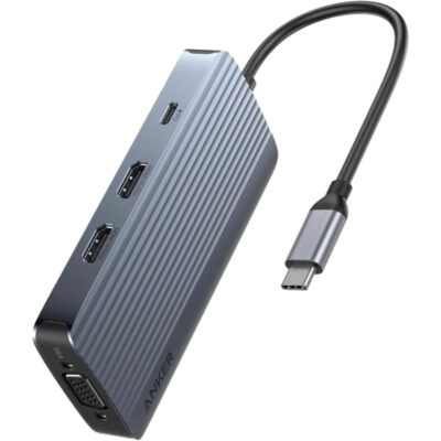 ANKER USB-C Data Hub 8u1 sivi
