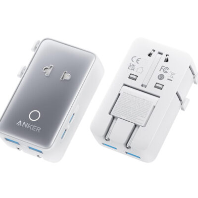 ANKER Nano 20W putni zidni punjač 5-portova (2x USB-A, 2x USB-C, utičnica EU na US, UK, AU i EU), beli