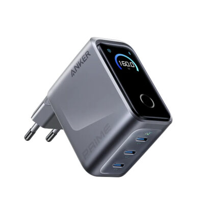 ANKER Prime 160W GaN zidni brzi punjač, 3-porta (3x USB-C) srebrni