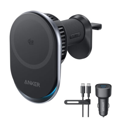 ANKER Prime 25W MagGo bežični auto punjač, crni