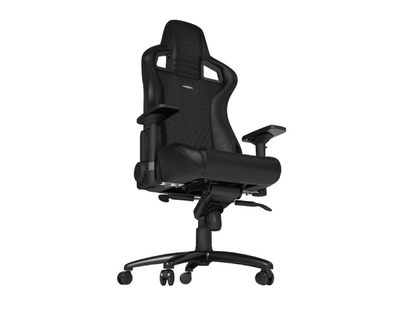 NOBLECHAIRS EPIC Real Leather Gaming stolica crna - Slika 6