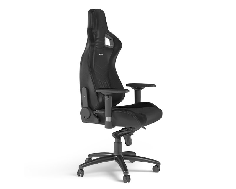 NOBLECHAIRS EPIC Real Leather Gaming stolica crna - Slika 5