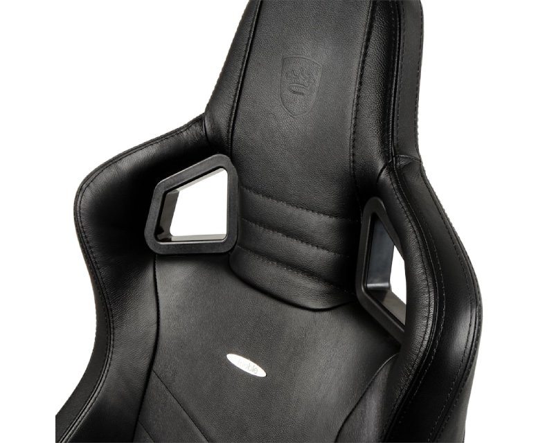 NOBLECHAIRS EPIC Real Leather Gaming stolica crna - Slika 3