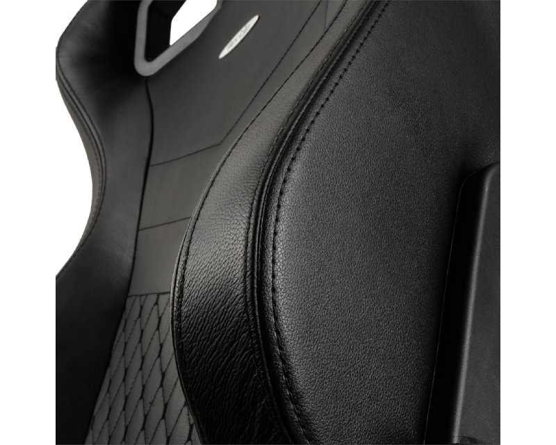 NOBLECHAIRS EPIC Real Leather Gaming stolica crna - Slika 8