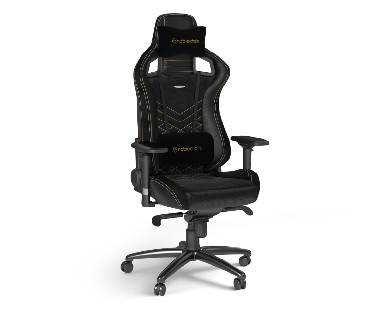 NOBLECHAIRS EPIC Gaming stolica crno-zlatna - Slika 8