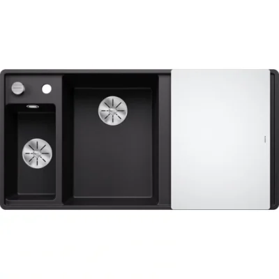 BLANCO AXIA III 6 S-F silgranit sa p.č + pribor staklena daska, leva - Slika 2