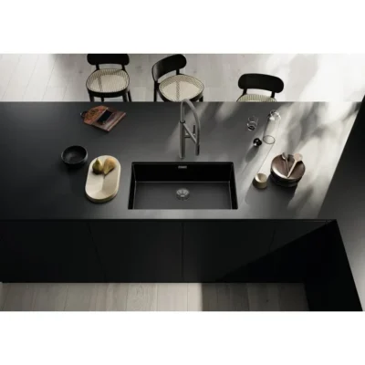 BLANCO InFino rešetka/prelivnik jednodelni Saten Dark Steel - Slika 2