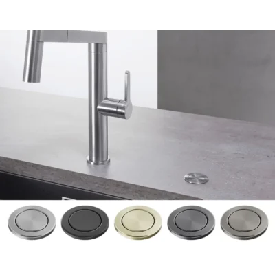 BLANCO dugme PUSH CONTROL III Saten Dark Steel ( za daljinsko podizanje čepa) - Slika 2