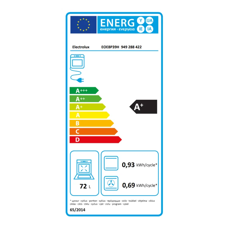 Electrolux rerna EOE8P39H