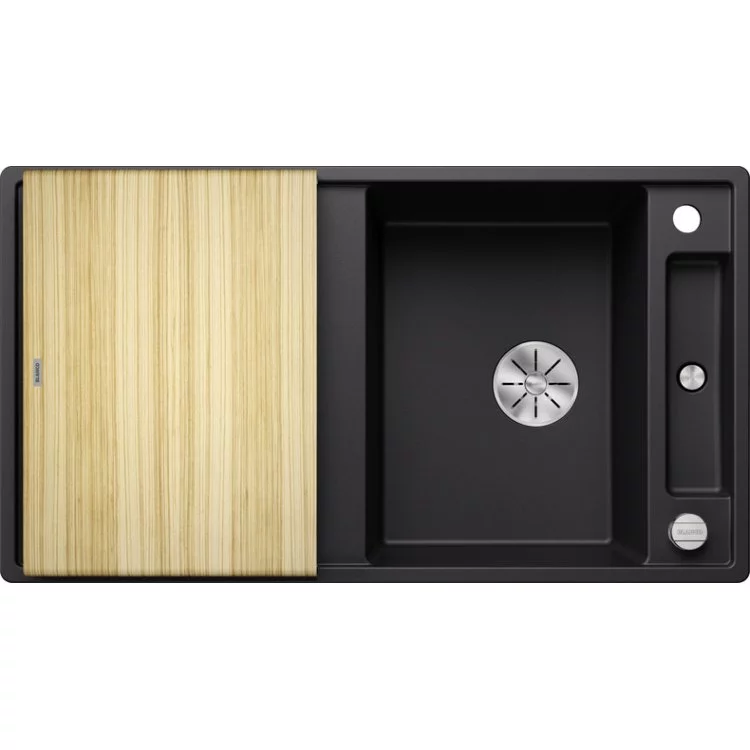 BLANCO AXIA III 5 S  silgranit sa p.č + pribor drvena daska